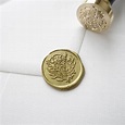 Wild flower floral bouquet wax seal stamp, wax seal kit or stamp head ...