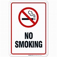 Amazon.com: No Smoking Sign, No Smoking Metal Sign, 10x7 Rust Free ...