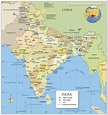 Political Map of India with States - Nations Online Project