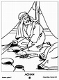Achans Sin Coloring Page Coloring Pages