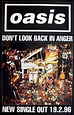 OASIS DON'T LOOK BACK IN ANGER POSTER.