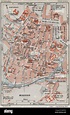 BEAUVAIS. Vintage town city ville map plan carte. Oise 1930 old vintage ...