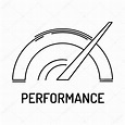 Performance Line Icon — Stock Vector © garagestock #133255052