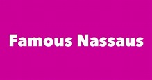 Most Famous People Named Nassau - #1 is Lord Nassau Powlett