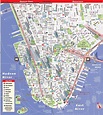 Karte von Manhattan: Offline-Karte und detaillierte Karte der Stadt ...