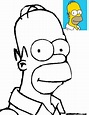 Dibujos de Homero Simpson para colorear en familia | Colorear imágenes