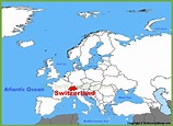 Switzerland location on the Europe map