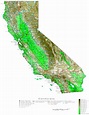 California Elevation Map - National Geographic Topo Maps California ...