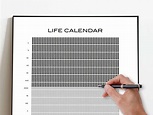 Free Memento Mori- Life Calendar Template(+PDF) - Prakash Joshi Pax