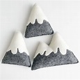 Felt mountains PDF sewing pattern felt ornaments templates | Etsy