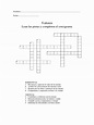 Crucigrama de Valores | PDF