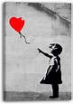 Printed Paintings Leinwand (70x100cm): Banksy - Balloon Girl Mädchen ...