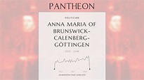 Anna Maria of Brunswick-Calenberg-Göttingen Biography - Duchess consort ...
