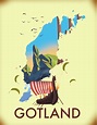 Gotland Viking map. Art Print by Nick's Emporium - X-Small | Gotland ...