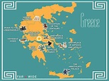 An Illustrated Greek Mythology Map | Far & Wide