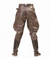 WW2 German style BROWN M32 leather breeches- ww2 german leather ...