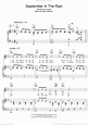 Warren - September In The Rain sheet music for voice, piano or guitar