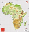 Physical Map Of West Africa - World Map