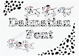 Dalmatian Font SVG 101 Dalmatians Font SVG Dalmatian - Etsy Finland