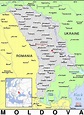 Moldova country map - Map of Moldova country (Eastern Europe - Europe)