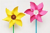 Flower Pinwheel | Kids' Crafts | Fun Craft Ideas | FirstPalette.com