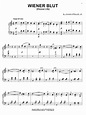 Wiener Blut Sheet Music | Johann Strauss Jr. | Piano Solo