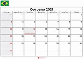 Calendário Outubro 2021 Brasil- Feriados E Datas Comemorativas