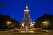 Palace of Culture and Science by night | AB Poland Travel