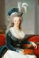 Portraits de Marie-Antoinette au livre, en robe bleue, par et d'après ...