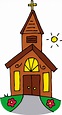 Little Church on a Sunny Day - Free Clip Art