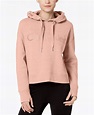 Calvin Klein Performance Relaxed Cropped Fleece Hoodie Winter Tops For ...