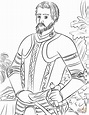 Explorers Hernan Cortes Coloring Pages Coloring Pages