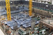 Top View of Skyscraper Building Basement Construction Site Stock Image ...