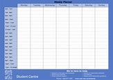 Printable Student Weekly Planner Template - Printable Templates