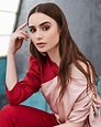 LILY COLLINS on the Set of a Photoshoot, February 2019 – HawtCelebs