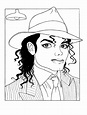 Dibujos para pintar de Michael Jackson | Colorear imágenes