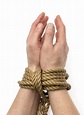 Hands tied up with rope — Stock Photo © AndreyKr #47423449