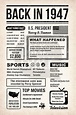 This BACK IN THE DAY poster is filled with fun facts and highlights of ...