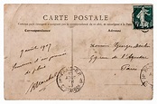 Premium Photo | Antique french postcard with stamp from paris ...