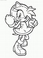 Desenhos da Amy Rose para Colorir