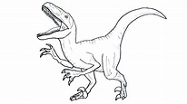 Printable Jurassic World Velociraptor Coloring - Coloring Home