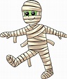 Mummy On Halloween Cartoon Colored Clipart 7528216 Vector Art at Vecteezy