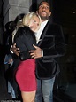 Jermain Defoe cuddles up to his girlfriend Danielle Armstrong following ...