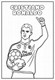 Desenhos de Cristiano Ronaldo para colorir - Bora Colorir