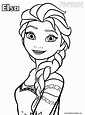 Dibujo de Elsa de FROZEN para colorear y pintar - COLOREA TUS DIBUJOS