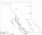 British Columbia free map, free blank map, free outline map, free base ...