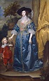 1633 Queen Henrietta Maria with Sir Jeffrey Hudson by Sir Anthonis van Dyck (National Gallery of ...