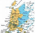Map of Noord-Holland in Netherlands