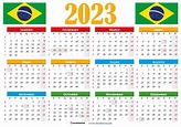 Calendário 2023 com feriado | Focalizando
