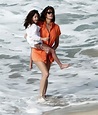 Fun Crawler: Stephanie Seymour with Her Gorgeous Daughter